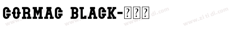 Cormac black字体转换